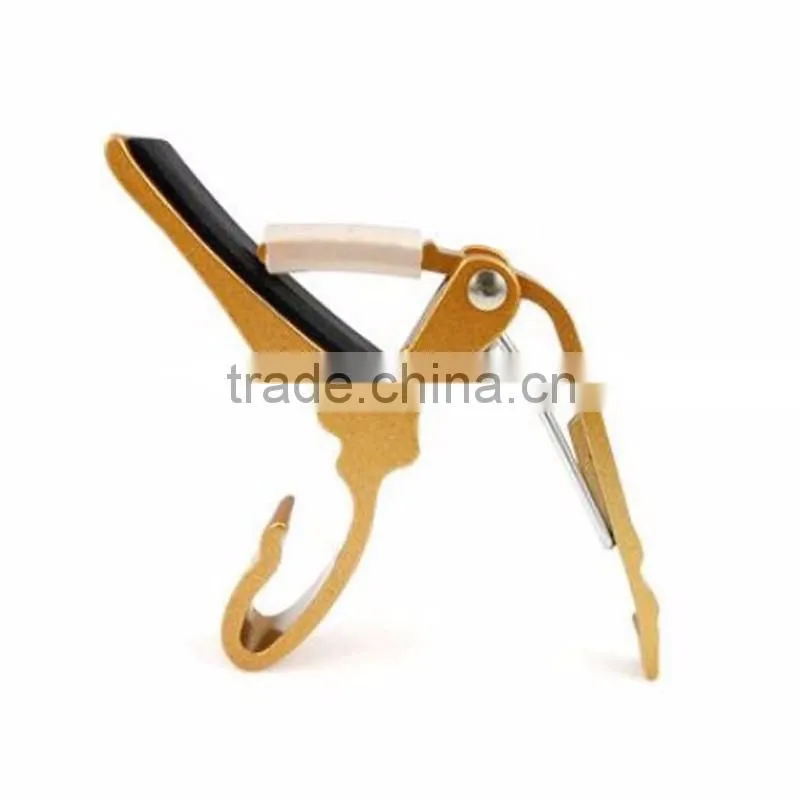 High Quality Aluminium alloy Colorful Bass Guitar Capo Key Clamp for student