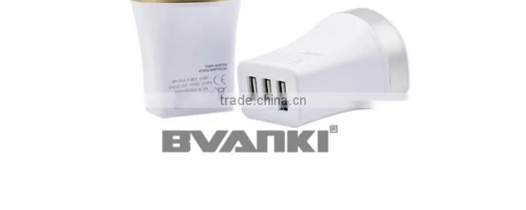 2016 trending products 5V 3.4A universal 3 usb wall charger for home and travel charger bulk buy from china