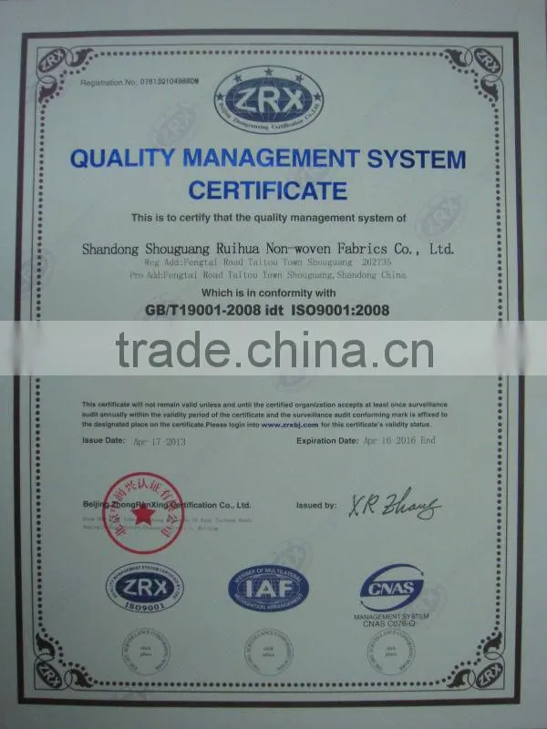 non woven polyester mat for SBS APP bitumen waterproof membrane