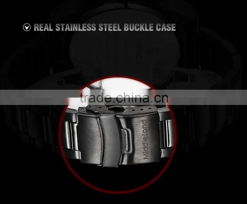 Men Sport Watches waterproof Military Watch Full Stainless Steel Wristwatches Casual Fashion Quartz LED Watch