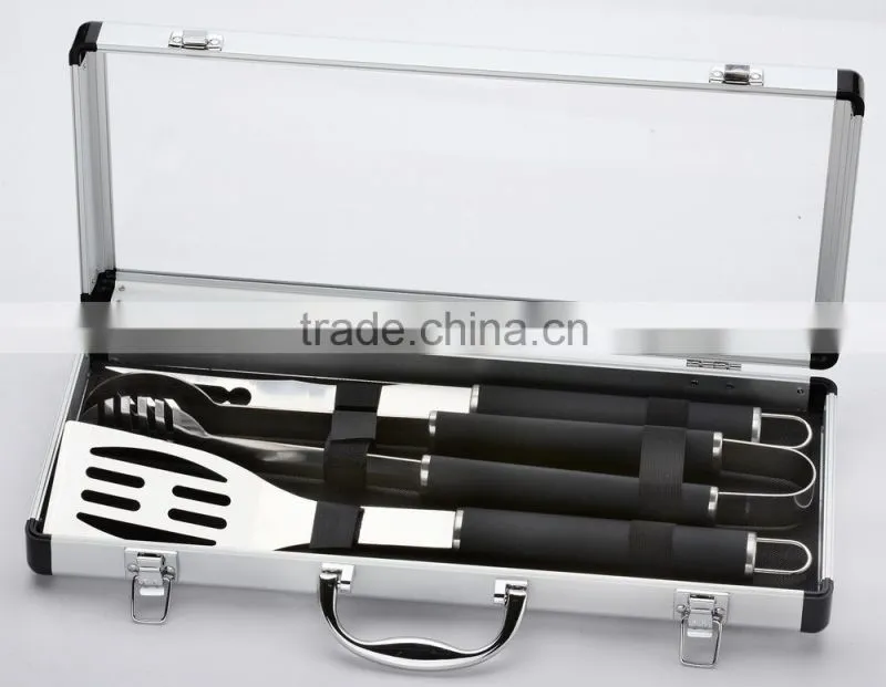 China Supplier Wholesale 5 pcs korean bbq set with Cooler bag