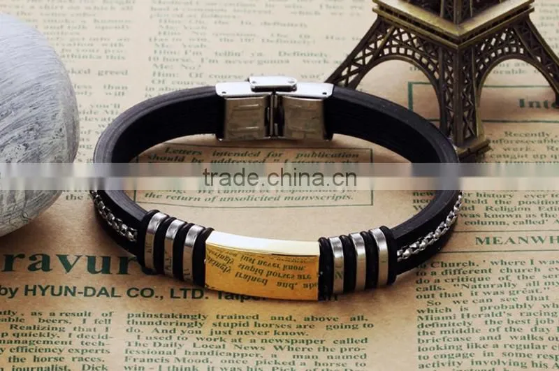 New arrival custom silicone bracelets top quality