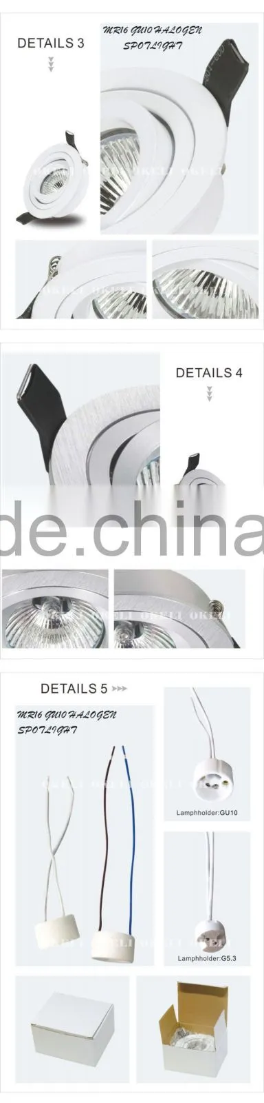 New hot sale GU10 spotlight fixture,indoor lighting fixture