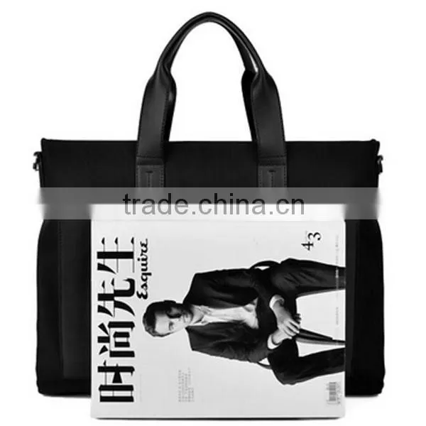 men handbag tote bag canvasTriple Gusset Laptop Tote For 14" Laptops Black/Burgundy Men's canvas bag mockup free