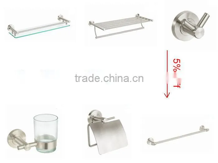 dual tier bathroom glass rack