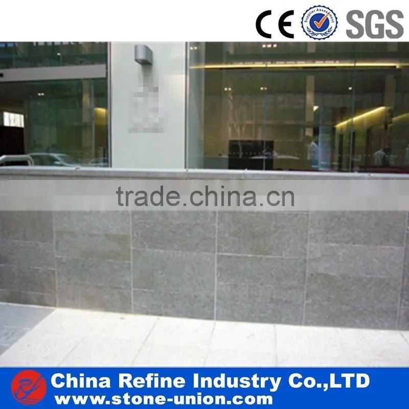 Honed hainan grey basalt outdoor flooring tiles