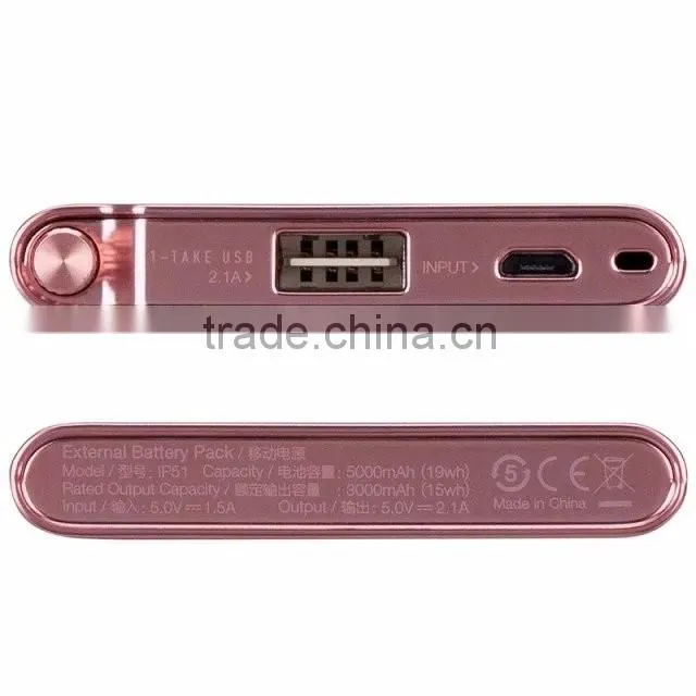 Momax MFI Luxury Power Bank for Universal Mobile Phone Elite Series Quick Charging 5000mAh External Battery TB-0300