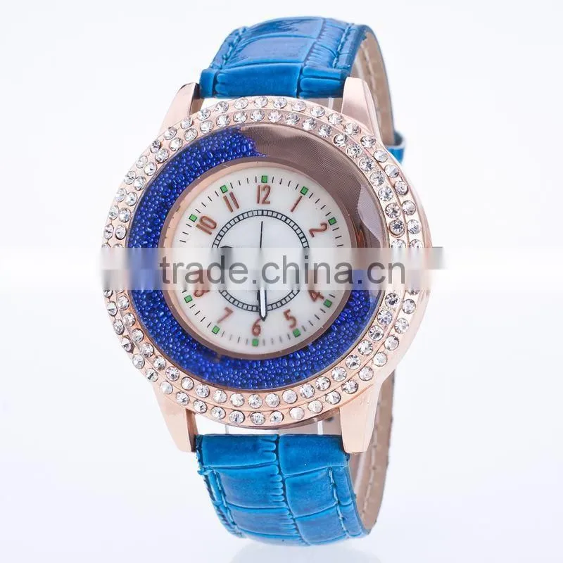 HH189 Famous Brand GOGOEY Diamond women Watches top Quality Leather Strap Dress Watch Quartz Watch Hours clock women montre femm