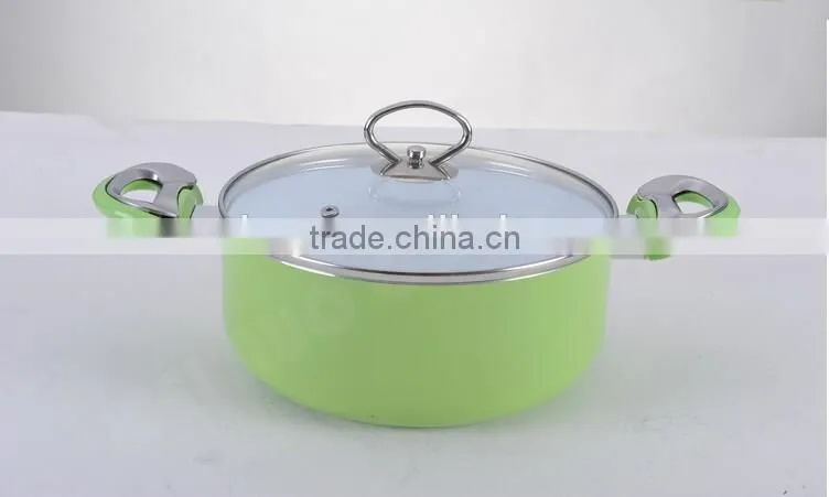 2016 factory price 22cm 24cm 26cm 28cm aluminium ceramic casserole cheapest casserole set
