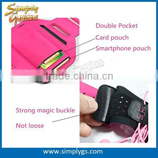 (New) Lycra smart phone armband for iphone, Lycra armband case for iphone 6 plus, Lycra phone armband