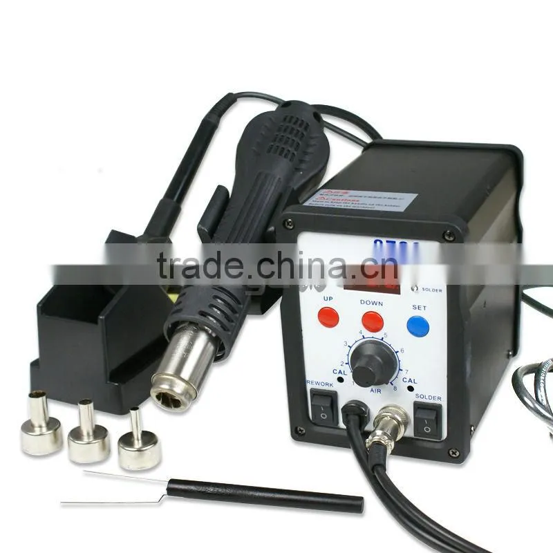 Hot Air Gun Solder IRON Welder ESD 2-1 SMD REWORK welding Station 8786D