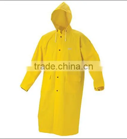 waterproof industril use raincoat material for men large size