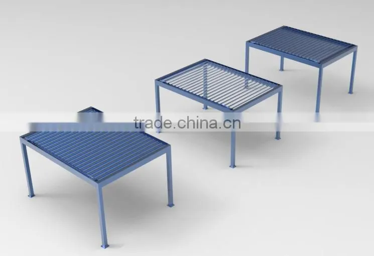 aluminum pergola with louvered roof