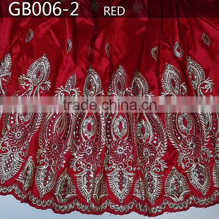 lucky red hot selling fabric african style wedding george fabrics GB006-2