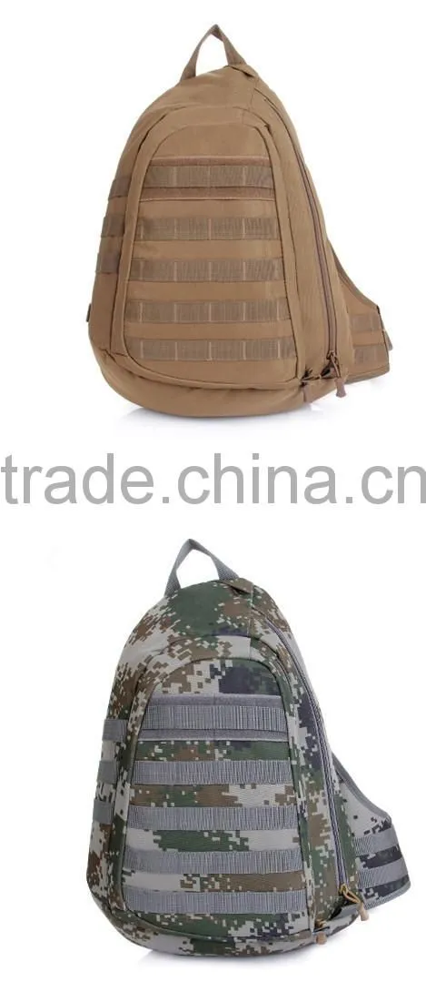 Outdoor leisure sport camouflage molle tactical military sling bag