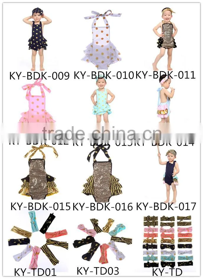 2016 Wholesale Children Clothing Cute Ruffle Cotton Baby Rompers For 0-24months