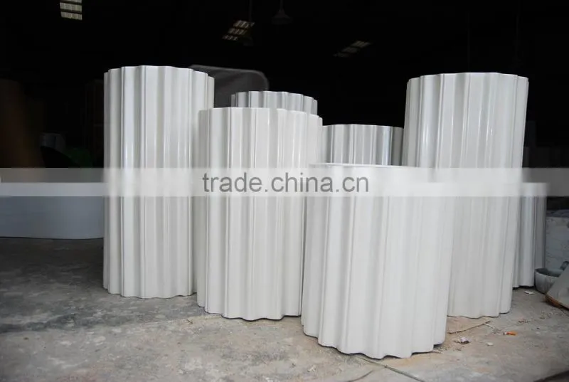 fiberglass flower pot set of 3 screw shaped
