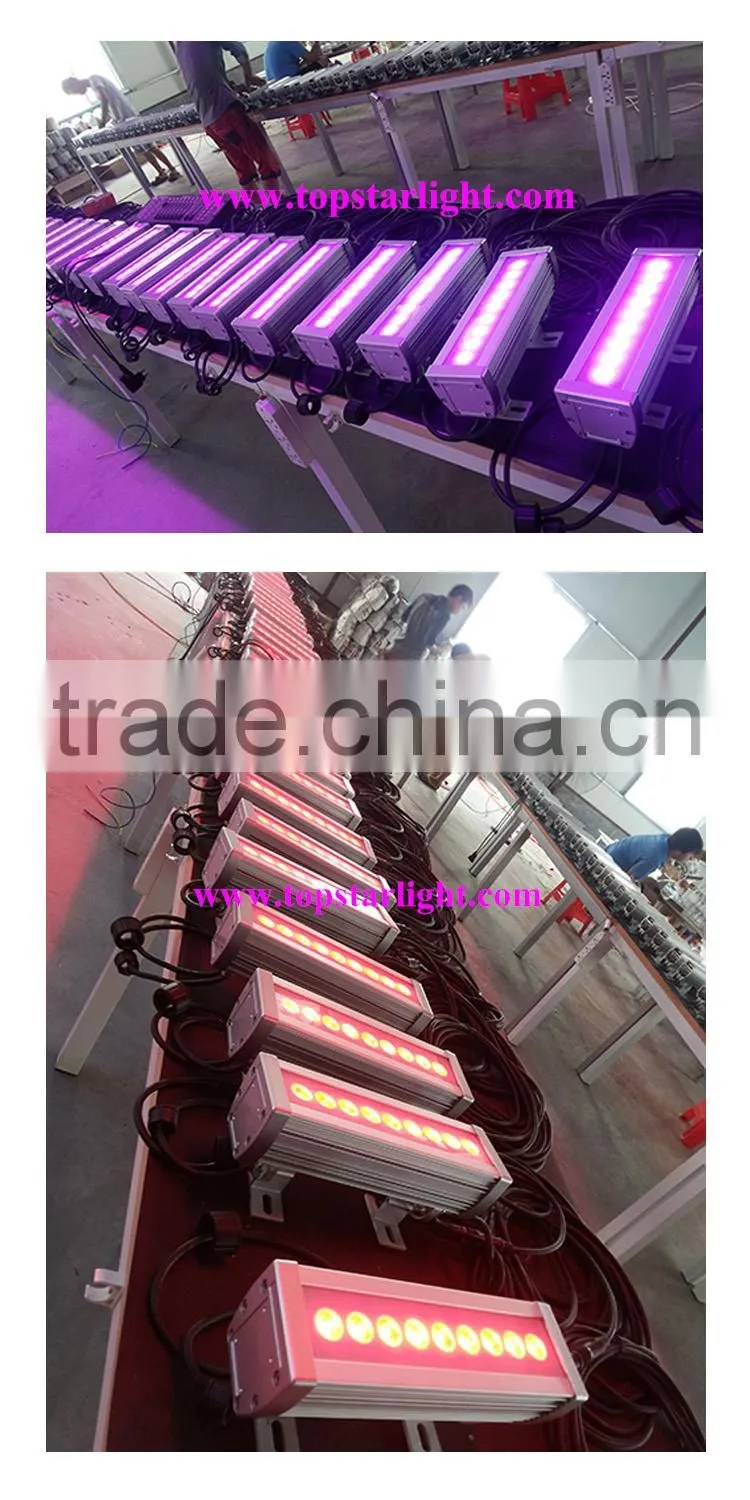 dmx rgb ip65 led wall washer waterproof & outside 9*3w Outdoor led wall washer light