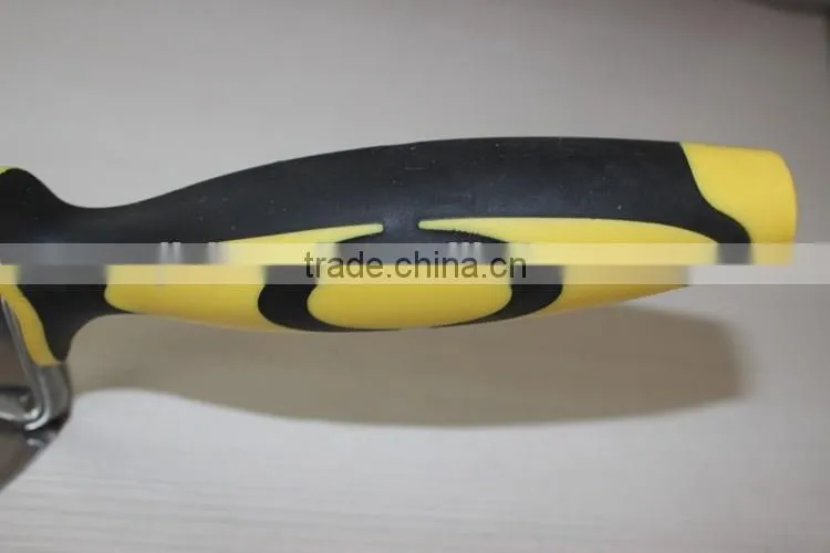 Bricklaying trowel with stainless steel blade / double color handle tools