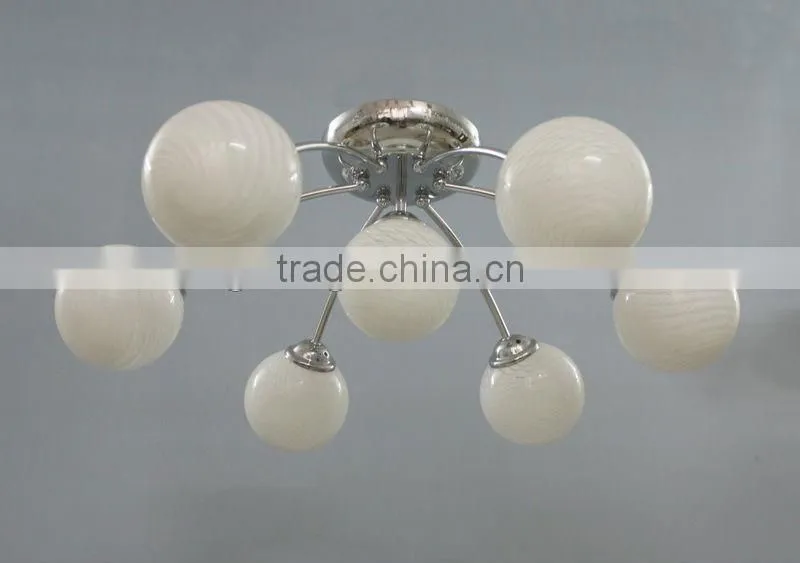lobby pendant light/glass ball chandelier white,decorate wooden lighting