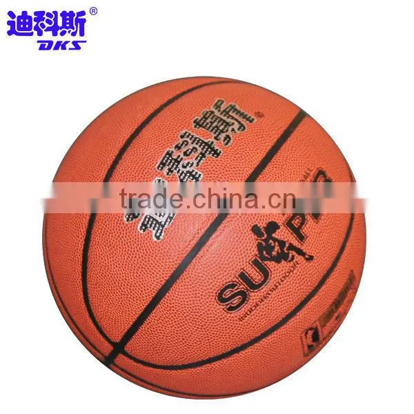 DKS Customized Logo PU Official Size Basketball for Student's Sports