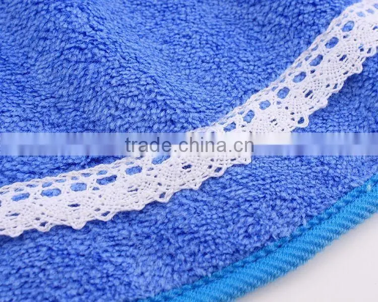 Coral Fleece kitchen hand towels with ties 60g