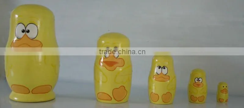 Hand Paintded Wooden Nesting Doll(Frog)