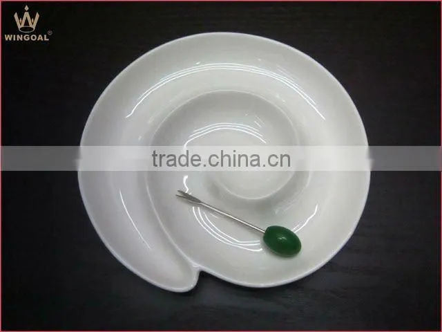 Porcelain olive plate,dessert Olive plate