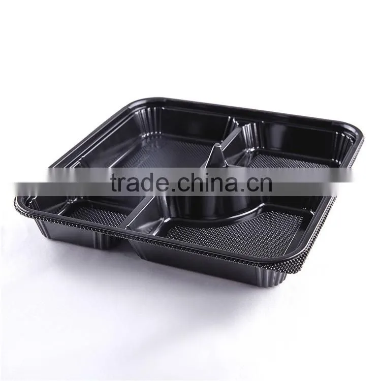 KW3-1103 Disposable Freezer Microwave Fast Food Lunch Box Container (264*264*48mm)