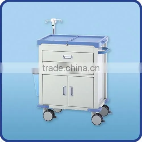 hospital emergency equipment medical trolley