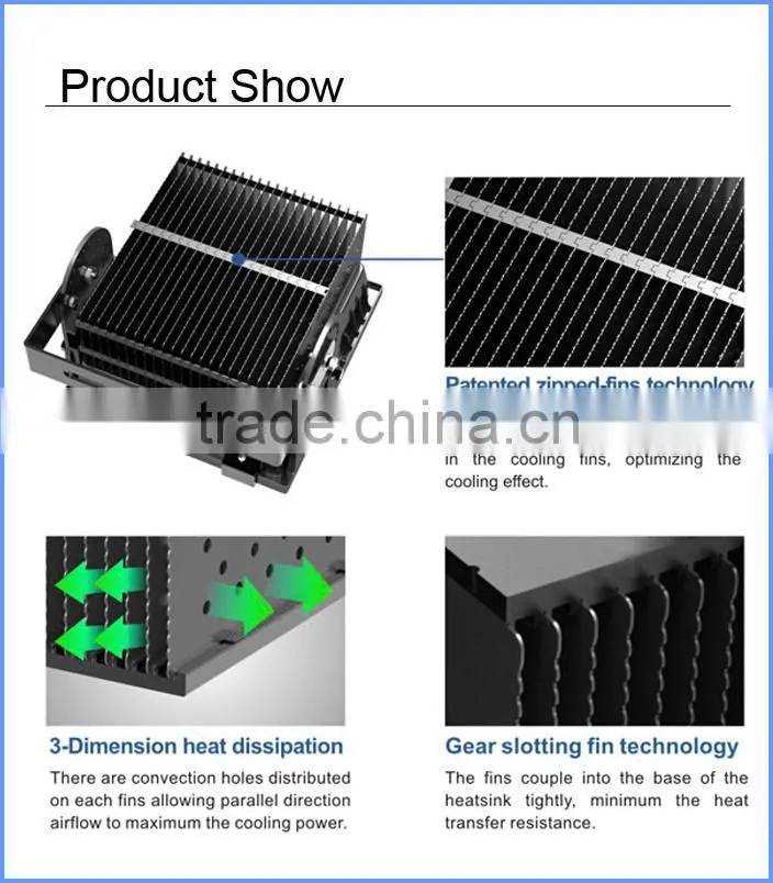Professional manufacture IP65 waterproof led smd flood light 150W with Meanwell driver