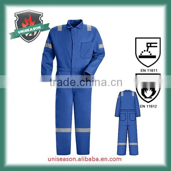 cheap safety cotton work coverall with reflective tape
