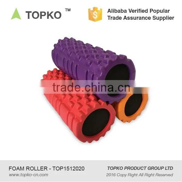 Wholesale Yoga & Pilates Type High Density Grid Foam Roller hard grid 33*14 custom eva foam roller