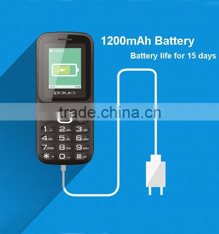 2016 Gleese best price, big sound, 1.77 inch mini old people cell mobile phone with GPRS & Bluetooth function