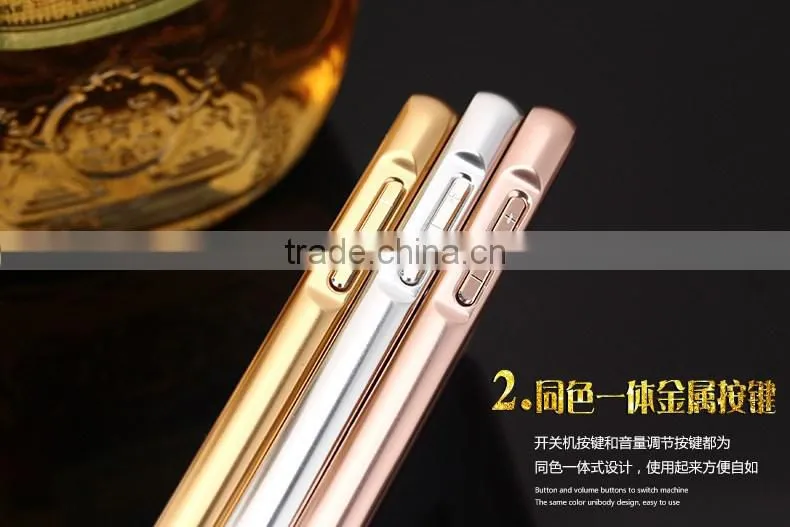High Quality Aluminum Felt Case Cell Phone Bumper Case Whith Mirror Cover For Samsung Galaxy Note 3 Mirror Case