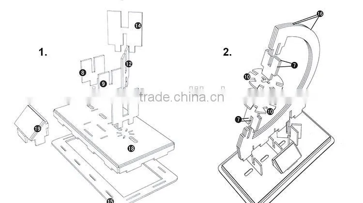 EPS Material Toy 3D Puzzle Rotating Globe