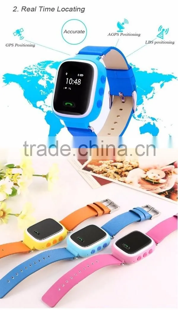 2016 GPS Kids Tracker wristwatch Smart Watch SOS Call Location Finder Locator Tracker for Kid Child Anti Lost Monitor Baby Gift