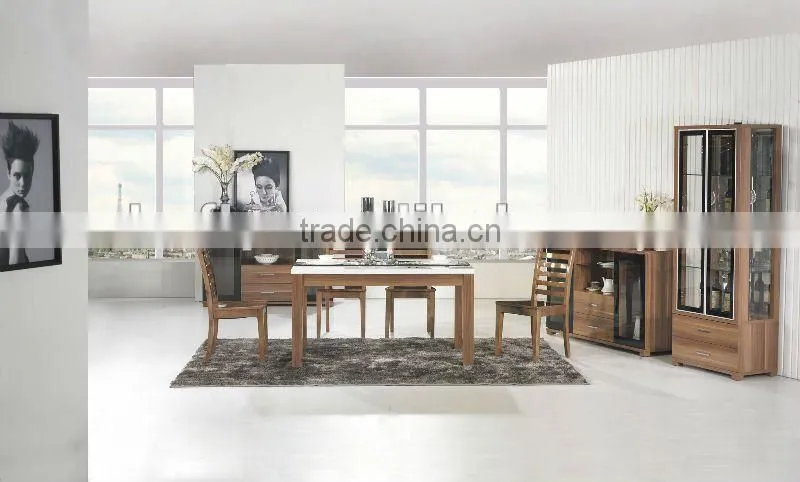 Modern glass top dining room set furniture