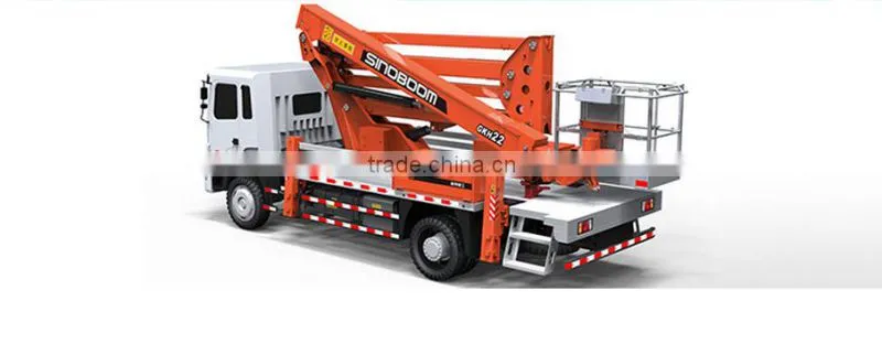 22M trailer mounted boom lift /truck mounted Articulating Boom Lift