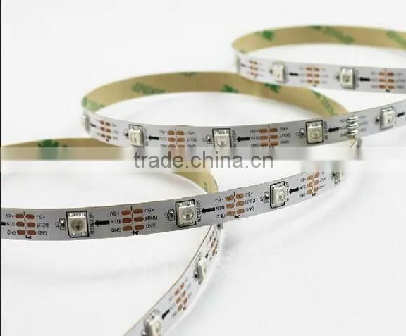 WS2812B Advertising lighting 60led/m IC memory card led digital flexible strip with 5v CE&Rohs