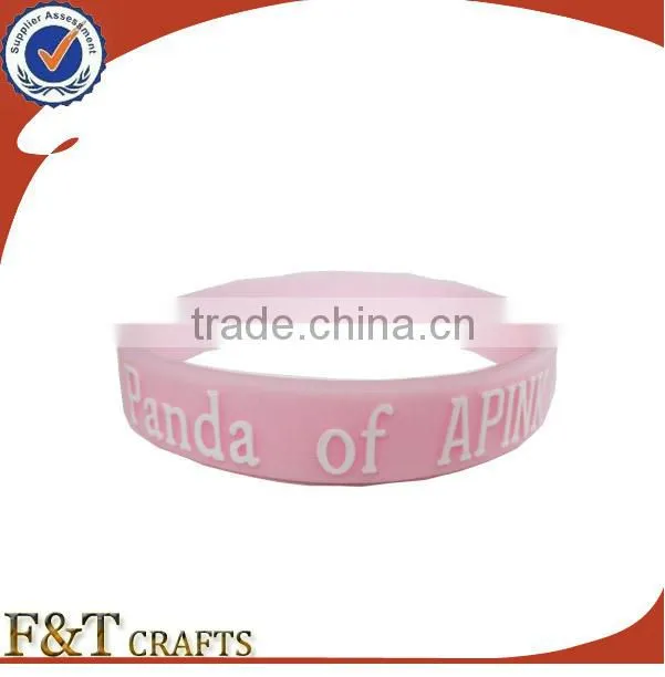 wholesale fashion idol custom silicon bracelet in good quality and low price