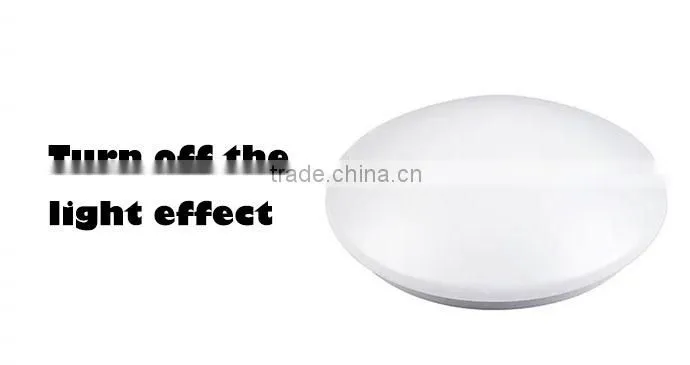 Microwave Sensor Round LED Ceiling lamp 18w pure/warm white doppler all in one