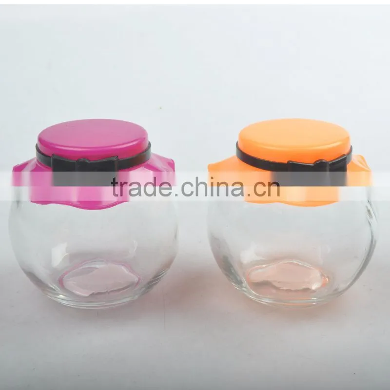 glass spice jar set