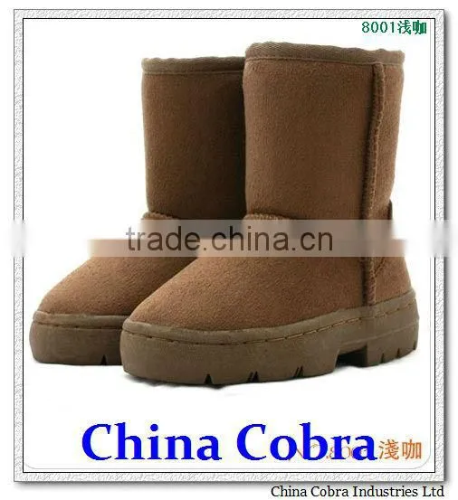 newest hotsale leather baby snow boots winter boots kids boots