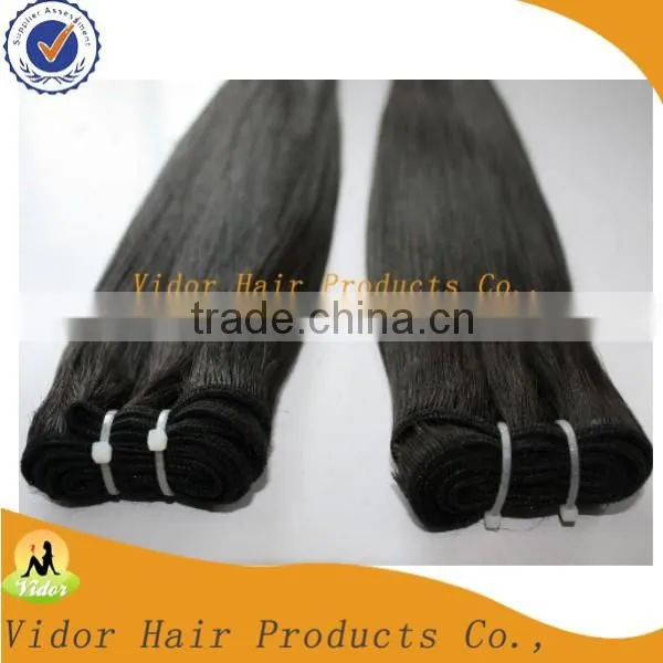 Factory Price Double Drawn Hair Weft 100% Unprocessed Peruvian Straight Hair