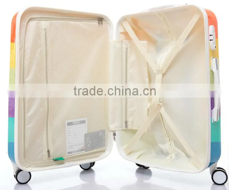 lightweight abs travel luggage case set 20'' 24'' for girls