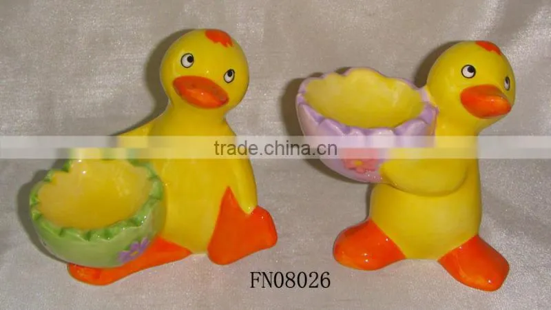 2015 hot new duck ceramic custom egg cups