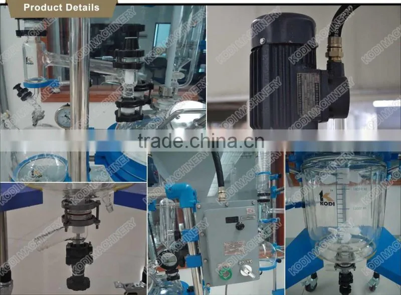 PGR Model Double Layer Rotating Jacketed Glass Lined Reactor
