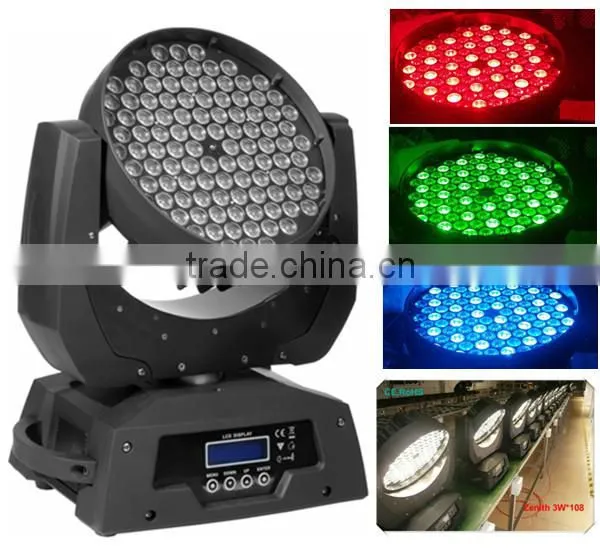 studio lighting 108*3w china cheap moving head lights