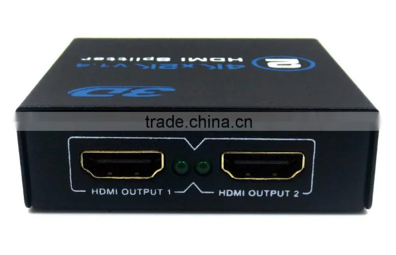 HD MI 2.0 Splitter 4K 1080P port H DMI Splitter 1 in 2 0ut Audio Video Converter Support HDCP 3D with 5V Power adpter